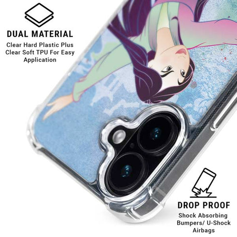 Disney Mulan In Training iPhone 16 Plus Clear Case